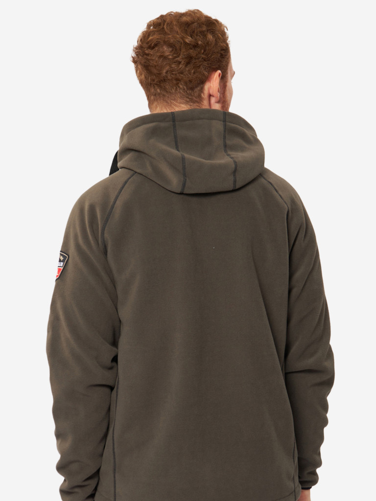 Куртка флисовая мужская Alaskan Black Water X с капюшоном для рыбалки и охоты