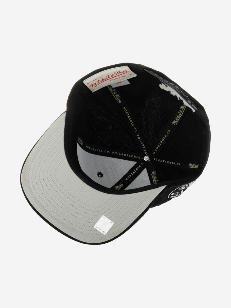 Бейсболка с прямым козырьком MITCHELL NESS 6HSSDX21129-BNEBLCK Brooklyn Nets NBA