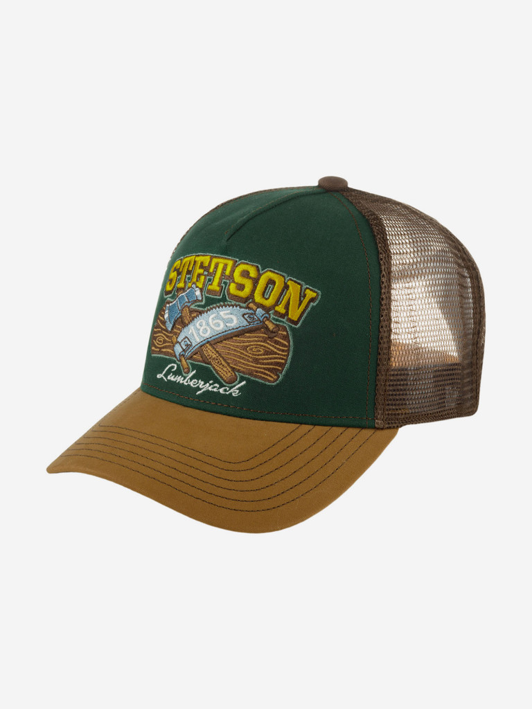 Бейсболка с сеточкой STETSON 7761131 TRUCKER CAP LUMBERJACK (коричневый)