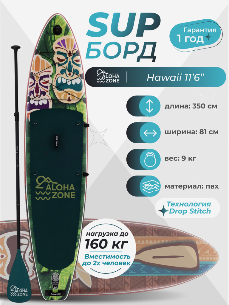 Сапборд Aloha Zone Hawaii 11,6``