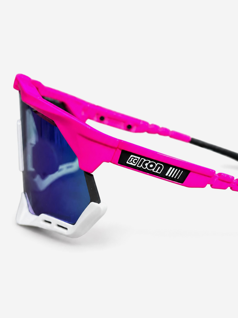 Очки спортивные Scicon AeroShade XL оправа Pink Fluo линза SCNPP Multimirror Blue + Pink