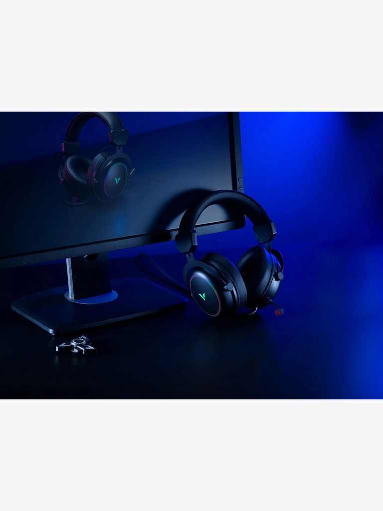 RAPOO Игровая гарнитура проводная VH300S-BL Virtual 7.1, цвет - черный (13331)