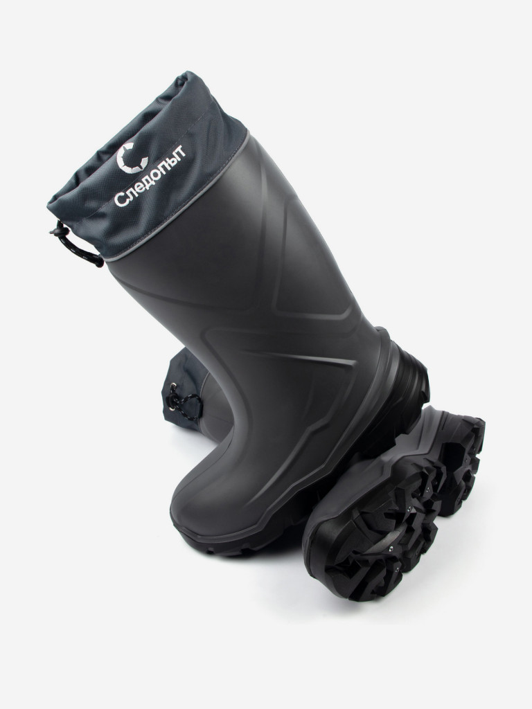 Сапоги рыболовные СЛЕДОПЫТ зимние мужские подошва ПУ с шипами, 5-слойный вкладыш, до -50°С
