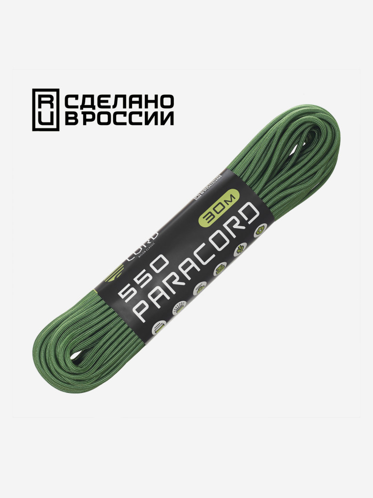 Паракорд 550 CORD nylon 30м RUS (ultragreen)