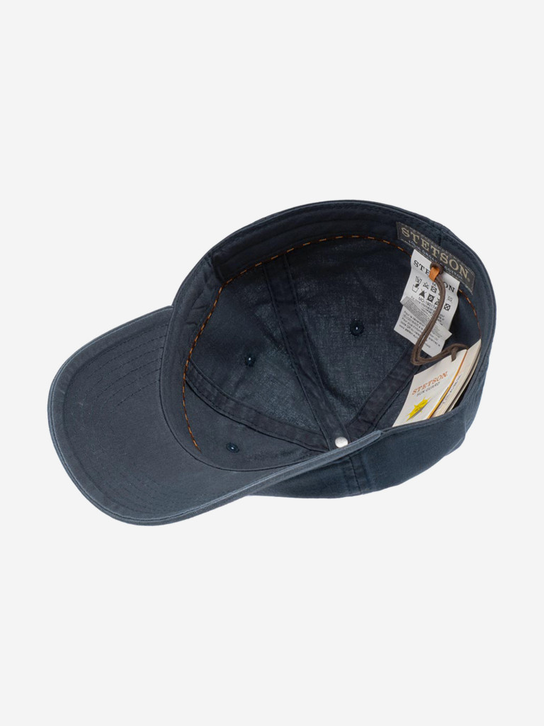 Бейсболка STETSON 7711102 BASEBALL CAP DELAVE ORGANIC (синий)