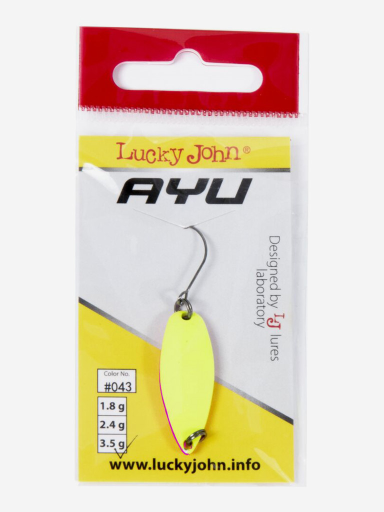 Блесна колеблющаяся Lucky John TR AYU, длина 31мм, вес 3.5г