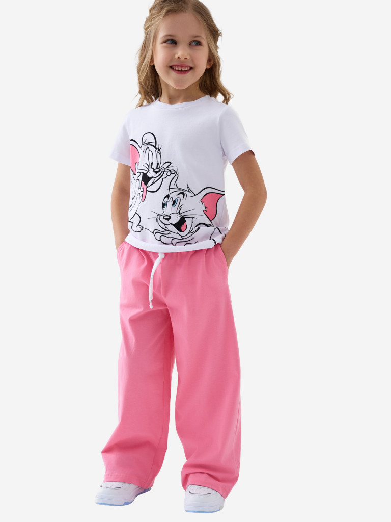 Комплект для девочек: футболка, брюки PlayToday