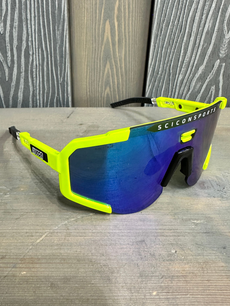Очки спортивные Scicon AeroScope оправа Yellow Fluo линза SCNPP Multimirror Blue + Clear
