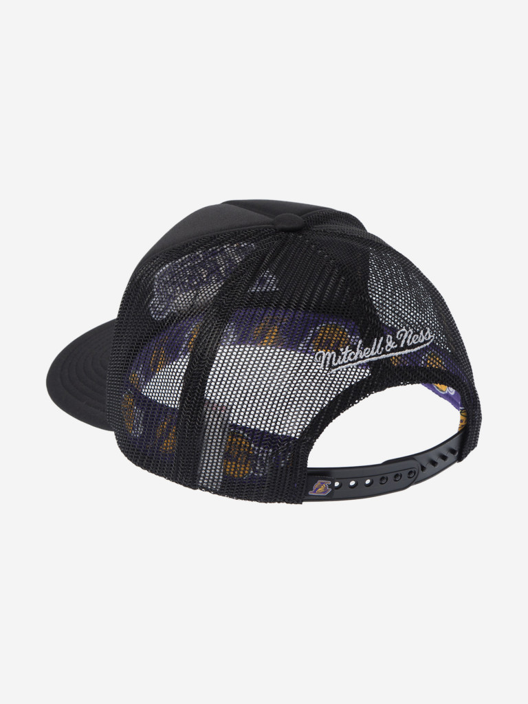 Бейсболка с сеточкой MITCHELL NESS HT11408-LALBLCK Los Angeles Lakers NBA