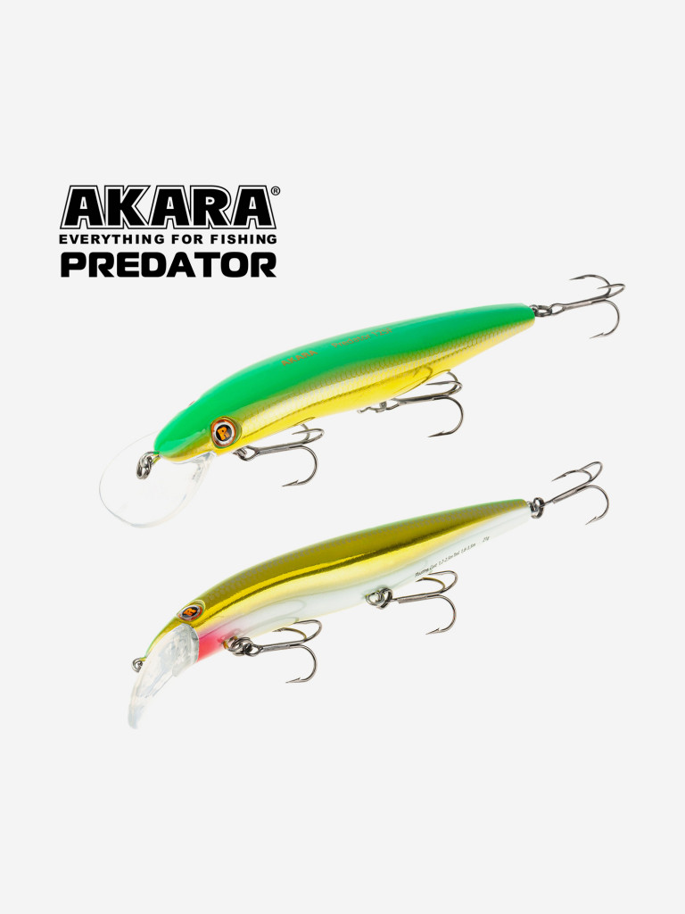 Воблер Akara Predator 125F минноу плавающий на щуку, судака 21гр A29