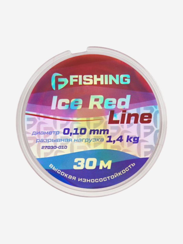 Леска F-FISHING Ice Red Line 30м 0,10мм