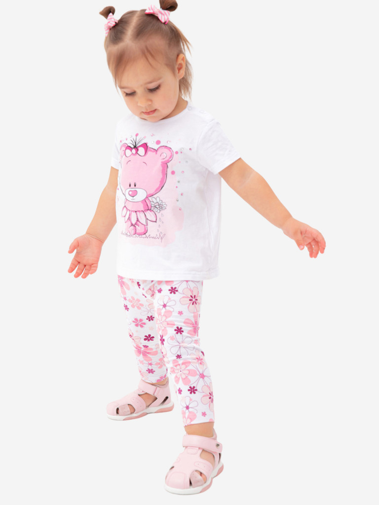 Легинсы для девочек, 2 пары в комплекте PlayToday