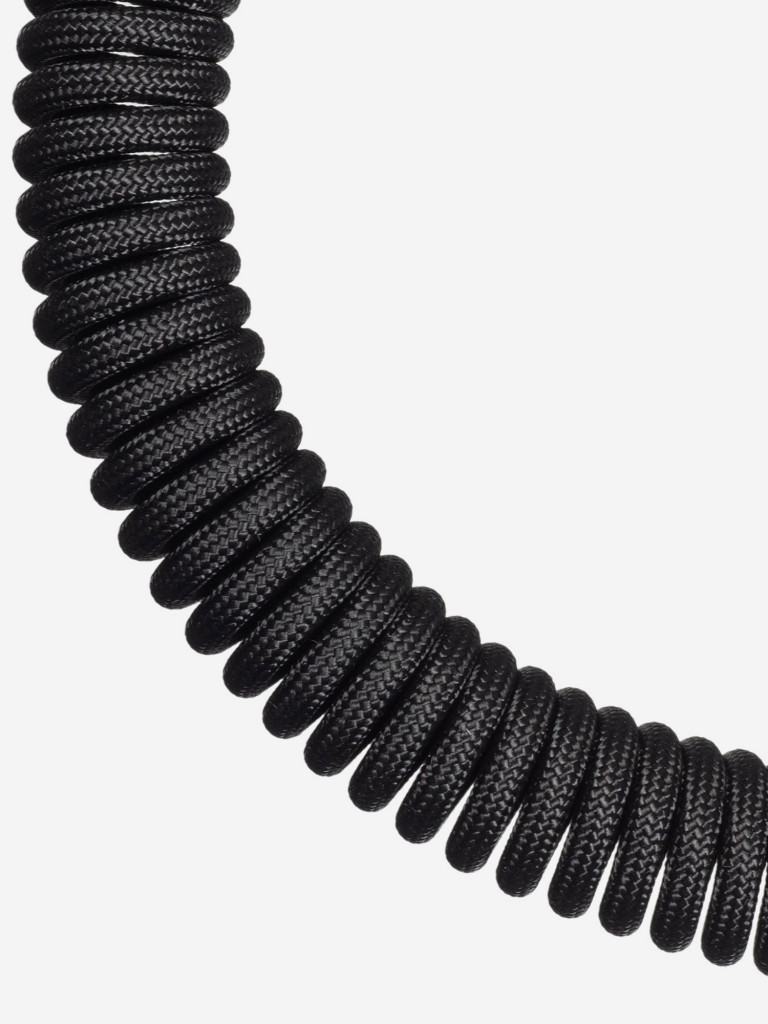 Страховочный тренчик из паракорда с карабинами (black)