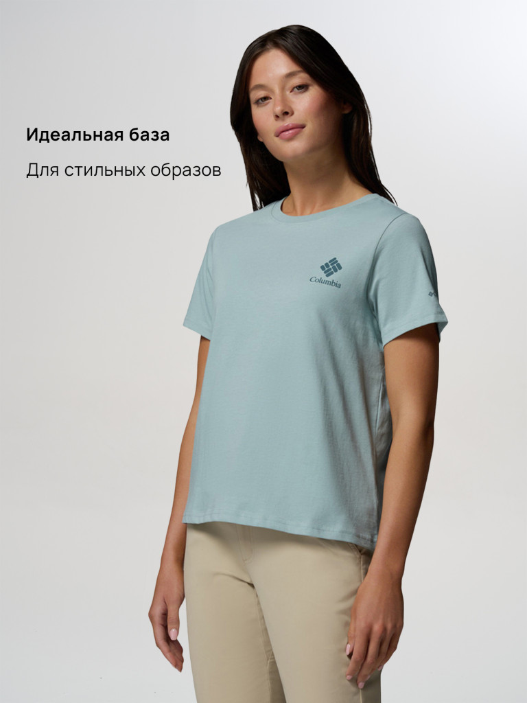 Футболка женская Columbia Rolling Bend Graphic SS