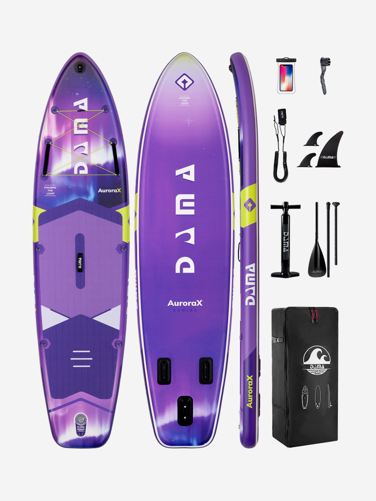 Сапборд двухслойный DAMA AuroraX PURPLE 350 см