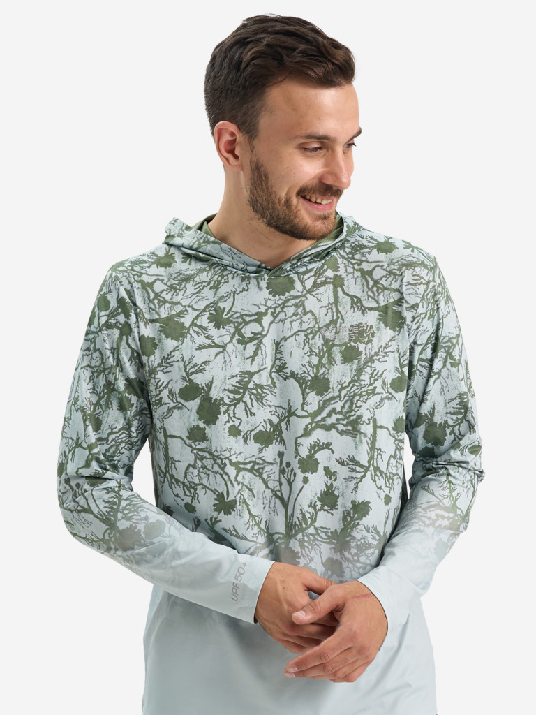 Лонгслив мужской Extreme Fishing ADD-G705H для рыбалки, с капюшоном, UPF50+ с защитой от насекомых