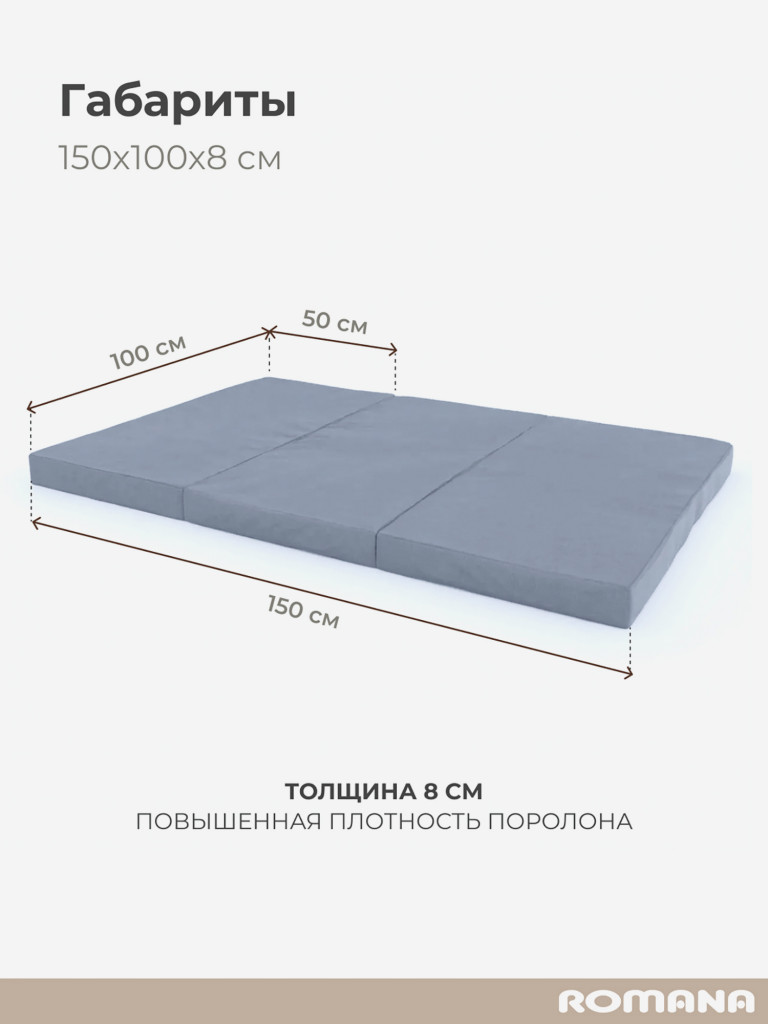 Мягкий щит 150х100х8 см , мат детский гимнастический для шведской стенки ROMANA