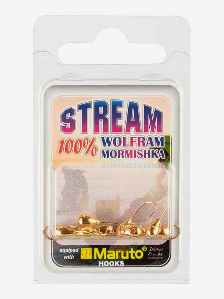 Мормышка Helios вольфрамовая Капля с отверстием 2мм 0,10г Go (MW-1220-Go), 10 штук в упаковке