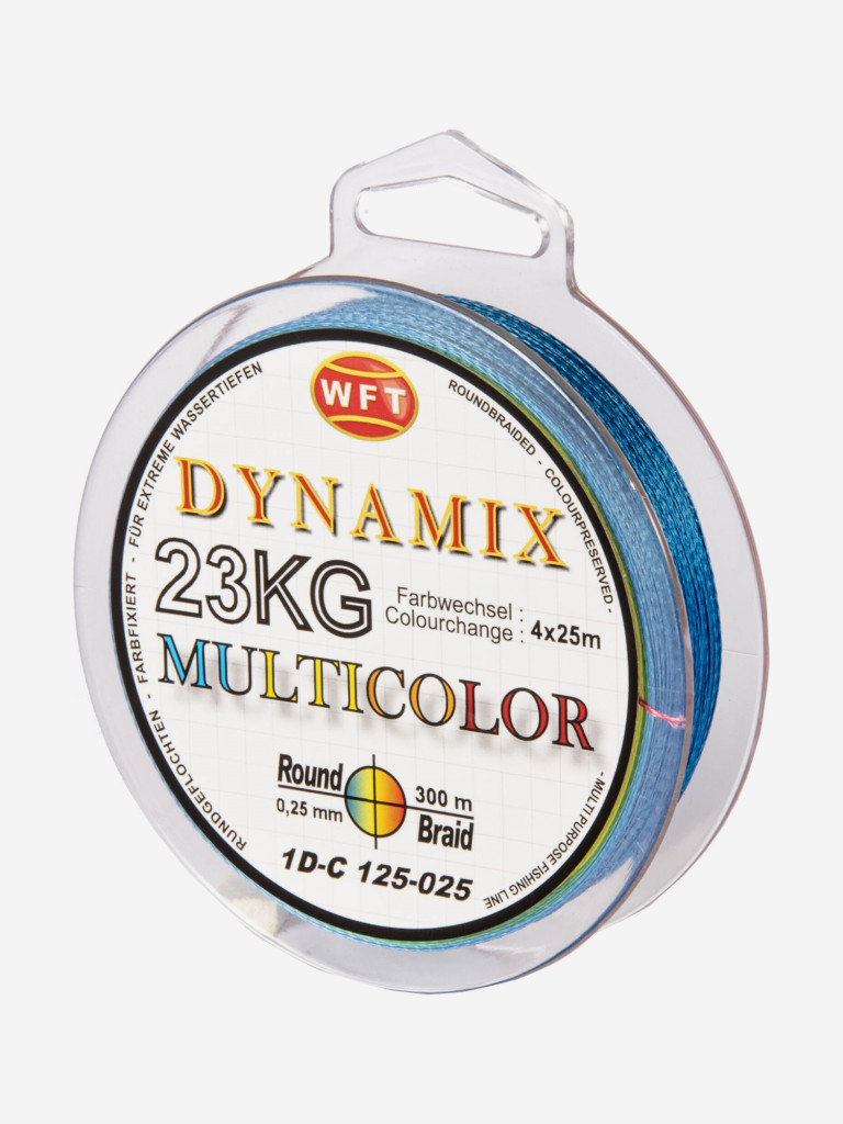 Шнур плетеный WFT KG ROUND DYNAMIX разноцветный 300/025