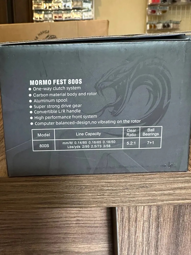 Катушка для мормышинга MORMO FEST 800S 7+1 подшипник , 5,2:1, 140 гр "ЧЁРНАЯ МАМБА" & FISH4FISH БЕСТСЕЛЛЕР 2025-2026!!