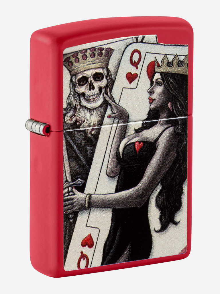 Зажигалка бензиновая ZIPPO 48624 Skull King Queen Beauty