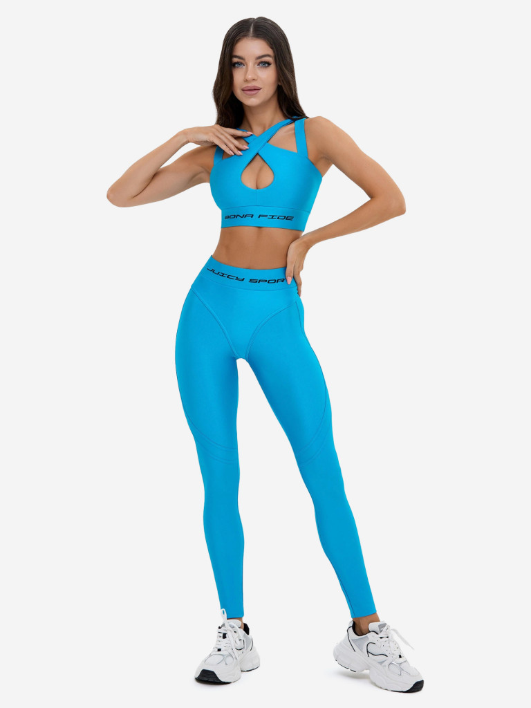 Спортивный топ Bona Fide: Heart CrushTop "Juicy Sky Blue"