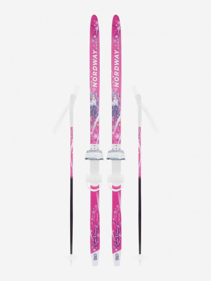 фото Комплект лыжный детский nordway snow princess soft, розовый