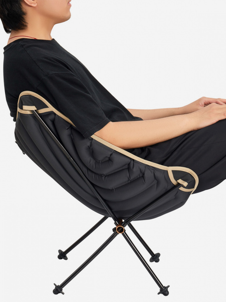 Кресло складное 2033 Larch Chair сталь, черный