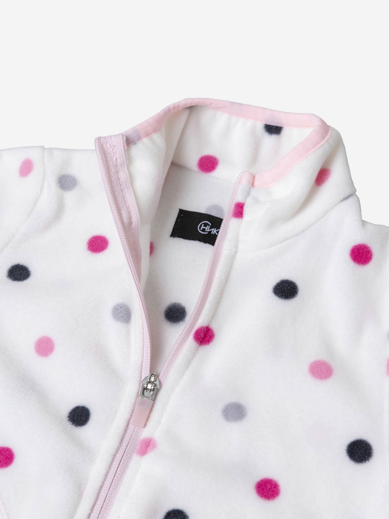 Толстовка флисовая для девочки batik Тимо принт горох