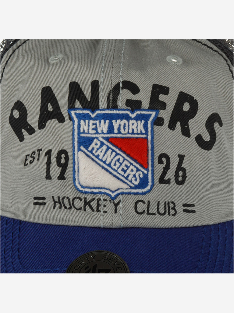 Бейсболка с сеточкой 47 BRAND H-FLTHD13GWP-GY New York Rangers NHL (серый)