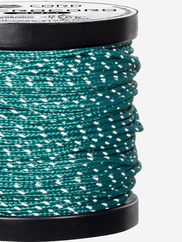 Микрокорд CORD катушка 10м светоотражающий (aquamarine)