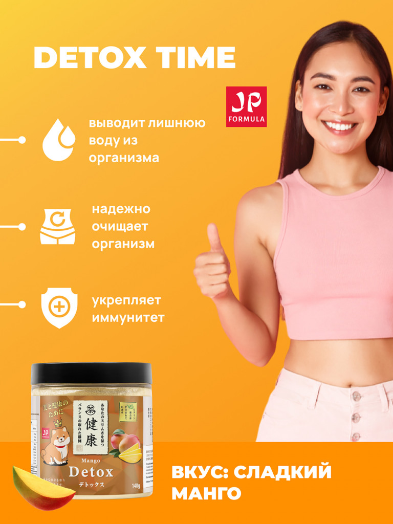 Детокс дренажный напиток для похудения, detox мультивитамины от отеков и водного веса