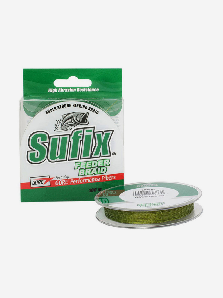 Леска плетеная Sufix Feeder braid зеленая 100 м 0.06 мм 2.7 кг