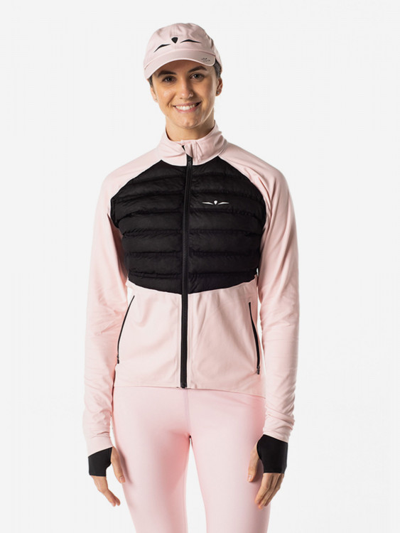 Лонгслив с пуховой вставкой женский UGLOW, розовый