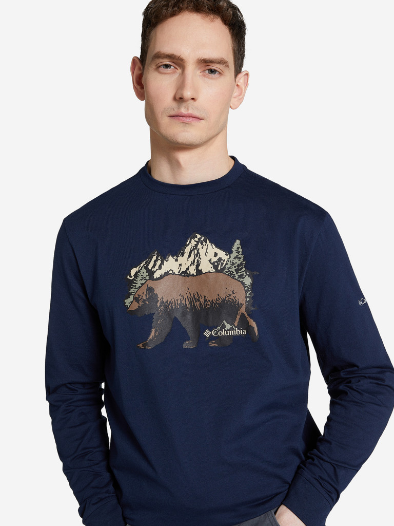 Лонгслив мужской Columbia Blue Reef LS Graphic Tee