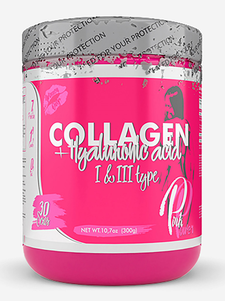 Коллаген PinkPower Collagen + Hualuronic acid, 300 г, Кола