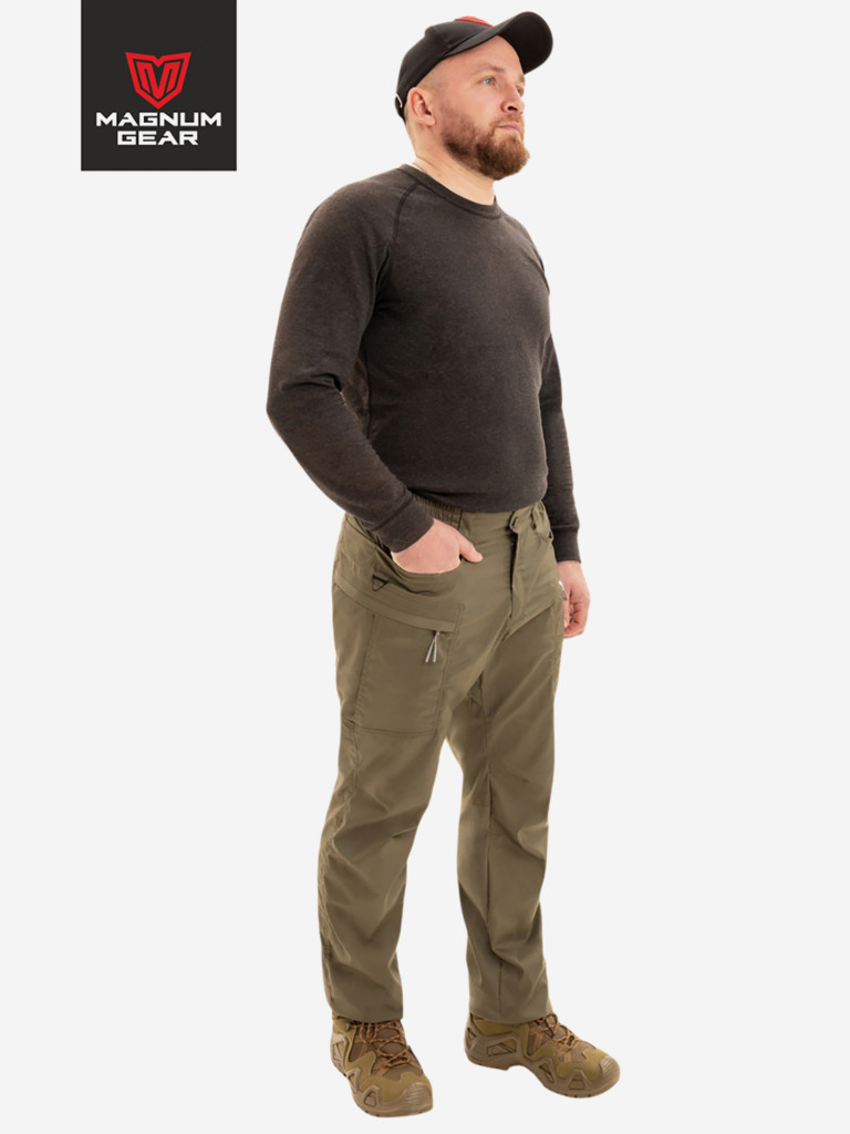 Брюки для рыбалки и охоты MAGNUM GEAR ATLAS PRO серо-оливковый