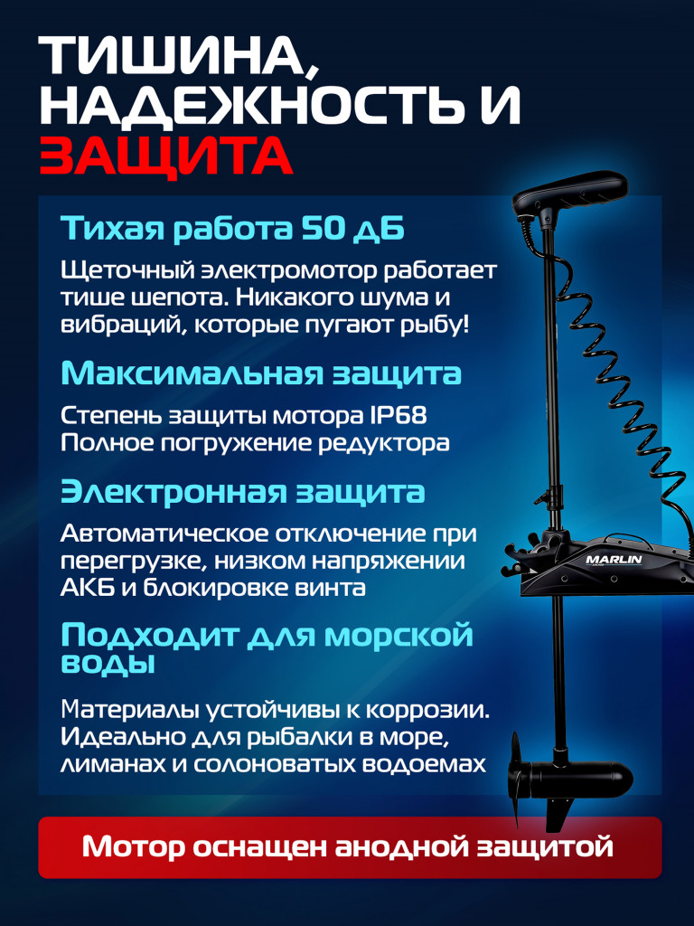Лодочный электроякорь Marlin Anchor 55LBS