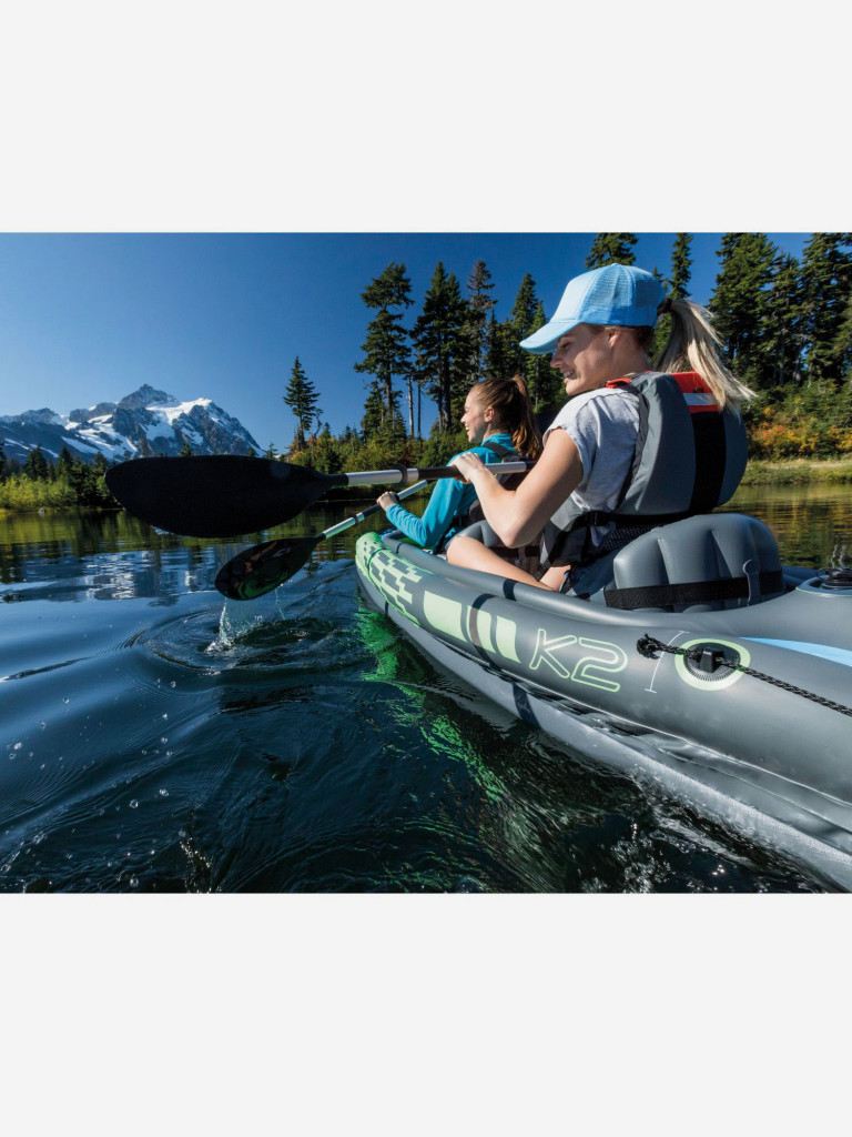 Лодка надувная Intex 68306 Challenger K2 Kayak, 2-местная, насос, весла, до 180 кг
