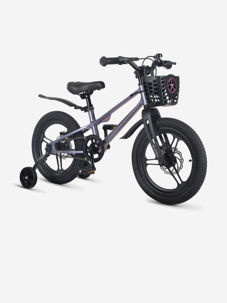 Велосипед Детский Maxiscoo Shark pro 16'' Хамелеон (2026)