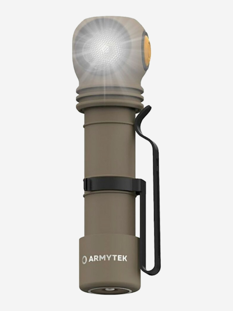Фонарь налобный Armytek Wizard C2 Pro Max Magnet Sand USB, холодный свет