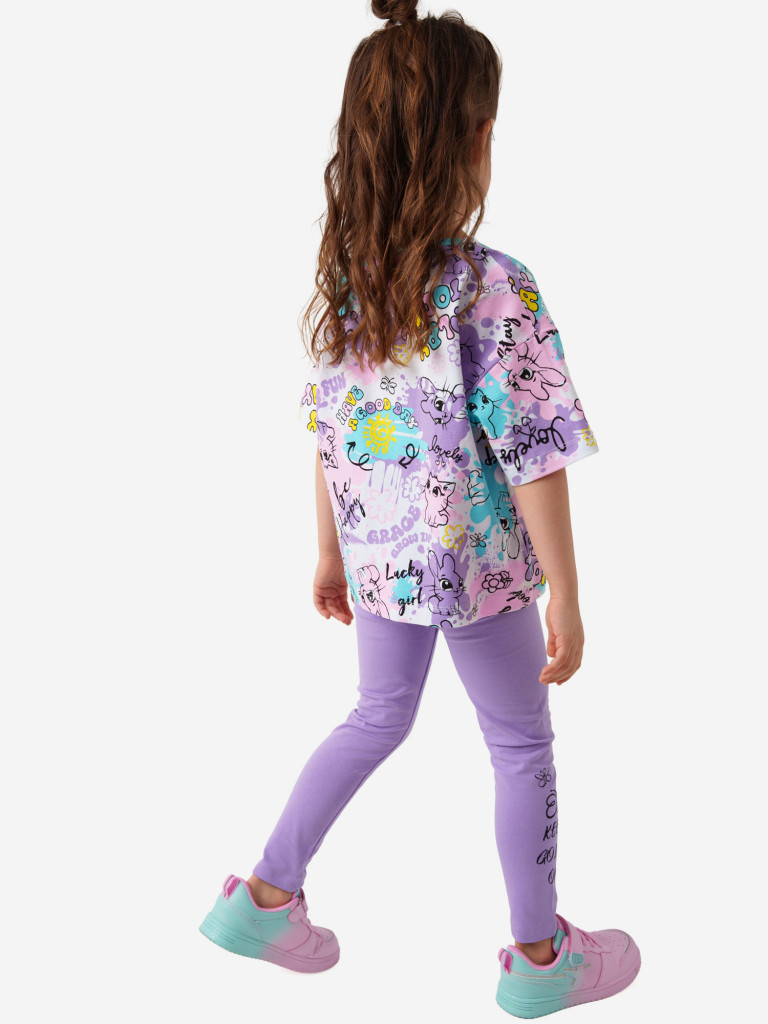 Легинсы для девочек, 2 пары в комплекте PlayToday