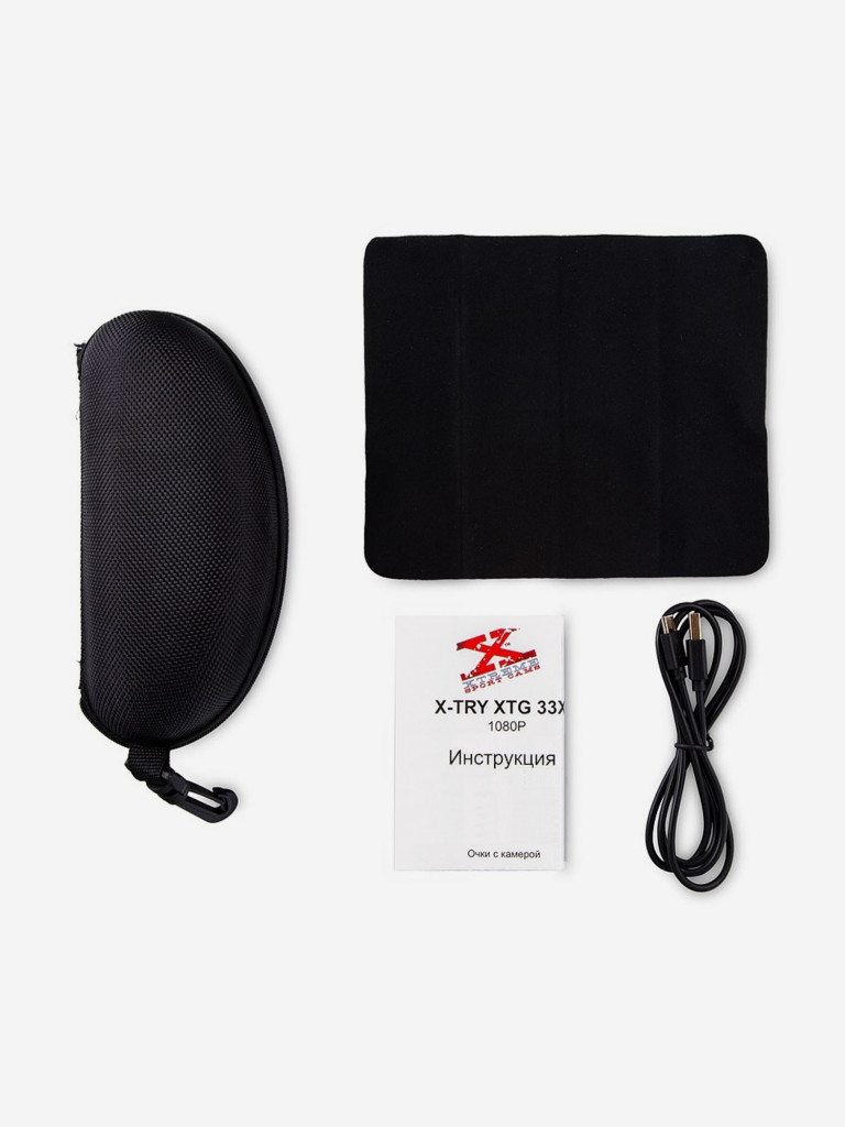 Цифровая камера-очки X-TRY XTG330 SMART FHD, 64 GB, WI-FI ORIGINAL BLACK