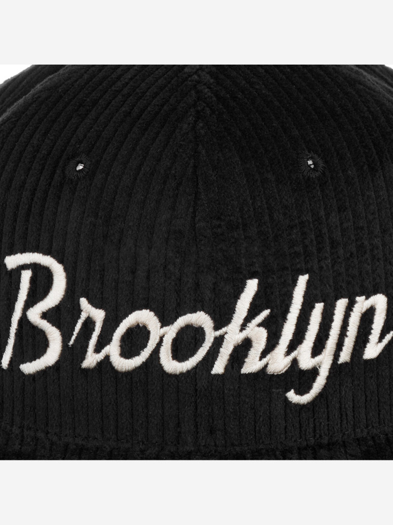 Бейсболка с прямым козырьком HOOD 103-SWC002-NY020-BK Brooklyn Cord (черный)