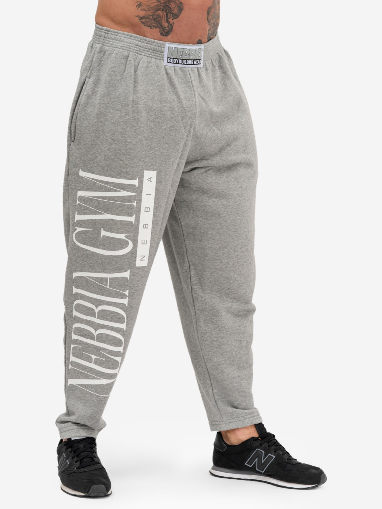 Брюки спортивные мужские NEBBIA Beast Mode On iconic sweatpants 186