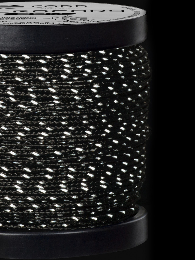 Микрокорд CORD катушка 30м светоотражающий (black)