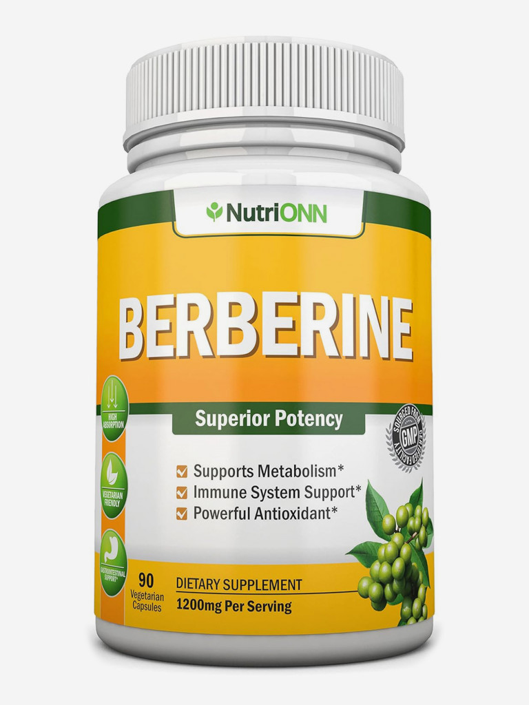 Берберин, NutriONN, 1200 мг, 90 капсул