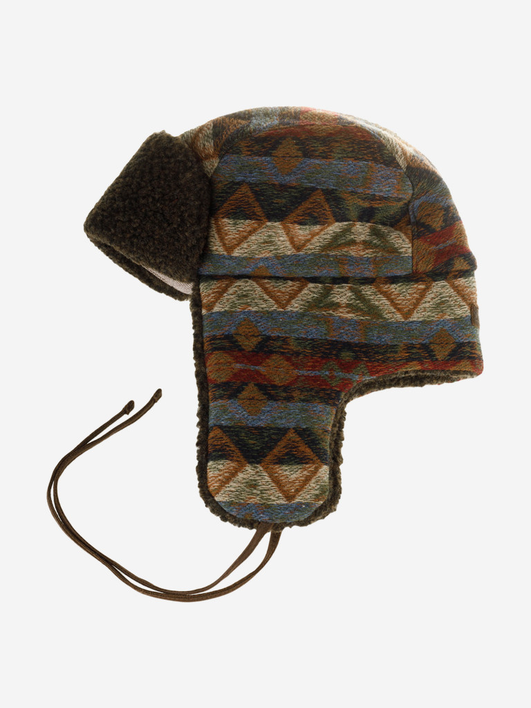 Шапка-ушанка STETSON 9290901 BOMBER CAP ETHNIC JACQUARD (синий)
