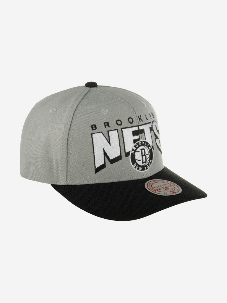 Бейсболка MITCHELL NESS HHSS6638-BNEYYPPPGREY Brooklyn Nets NBA (серый)
