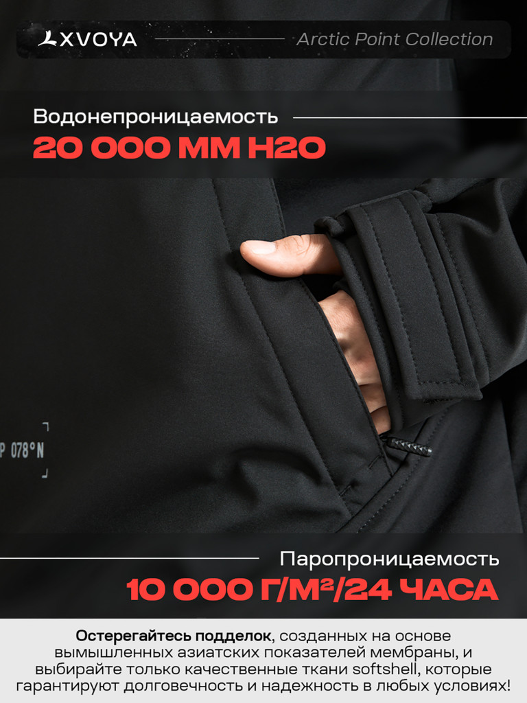 Анорак сноубордический XVOYA Arctic Point черный